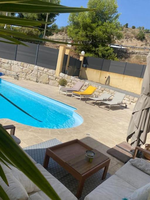 Detente Bas De Villa Jacuzzi, Piscine A 15 Min De Nice Carros Exterior photo